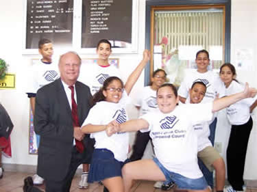 Chuck Grimsley with Boys & Girls Club kids